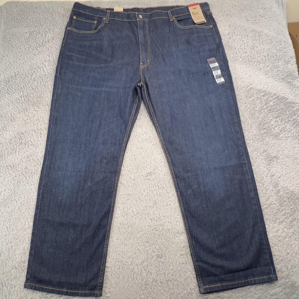 Levis 559 Jeans Mens 48x31 Blue Dark Wash Relaxed Straight Big & Tall‎ NWT
